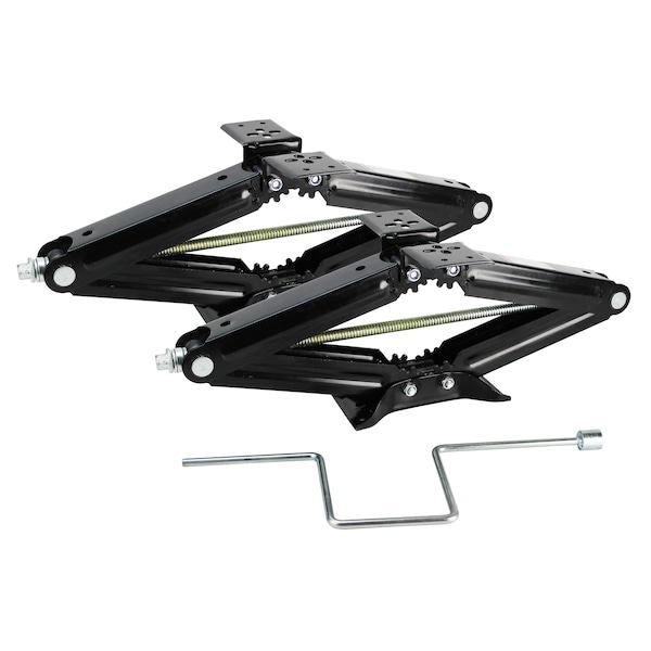 Quick Products QP-RVJ-S24 RV Stabilizing and Leveling Scissor Jack, 5,000 lbs. Max, 24" - Set of 2 QP-RVJ-S24 - main